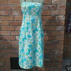 Lilly Pulitzer Strapless Vintage Dress White Label